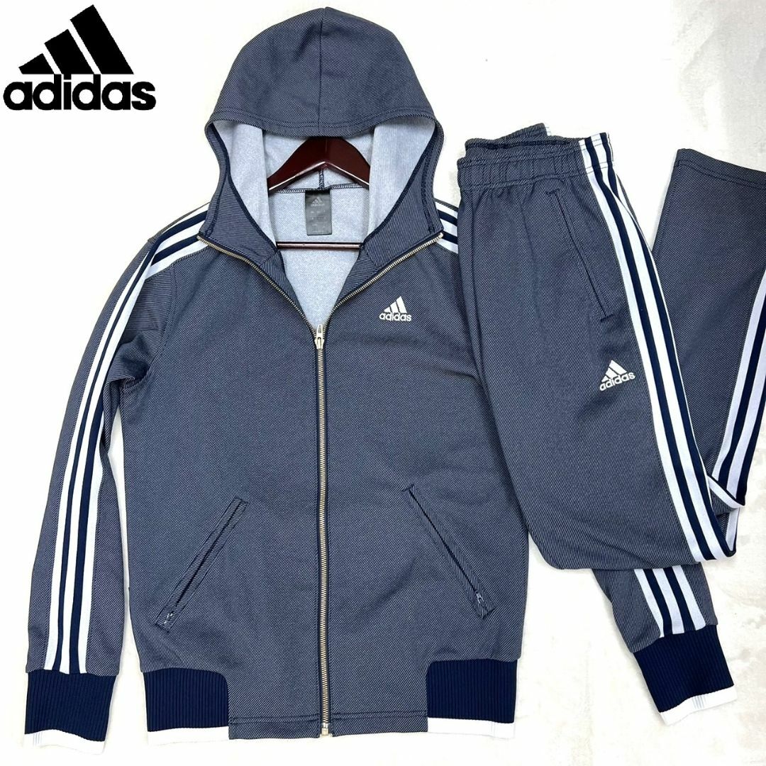 adidas - ☆美品☆【アディダス デニム風 ジャージ セットアップ 内田