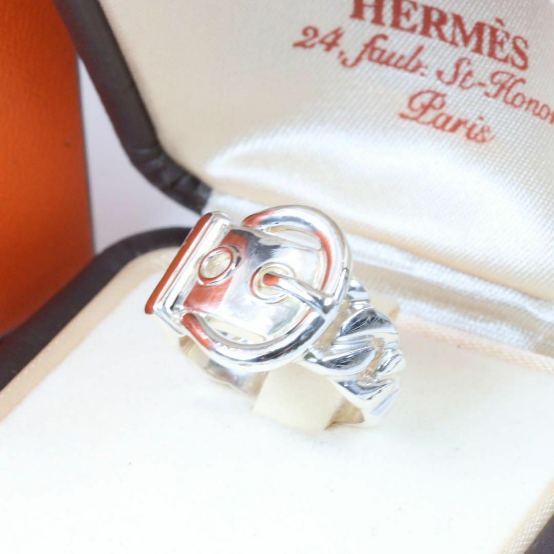 HERMES - HERMES エルメス ベルトモチーフ ブックルセリエ リング
