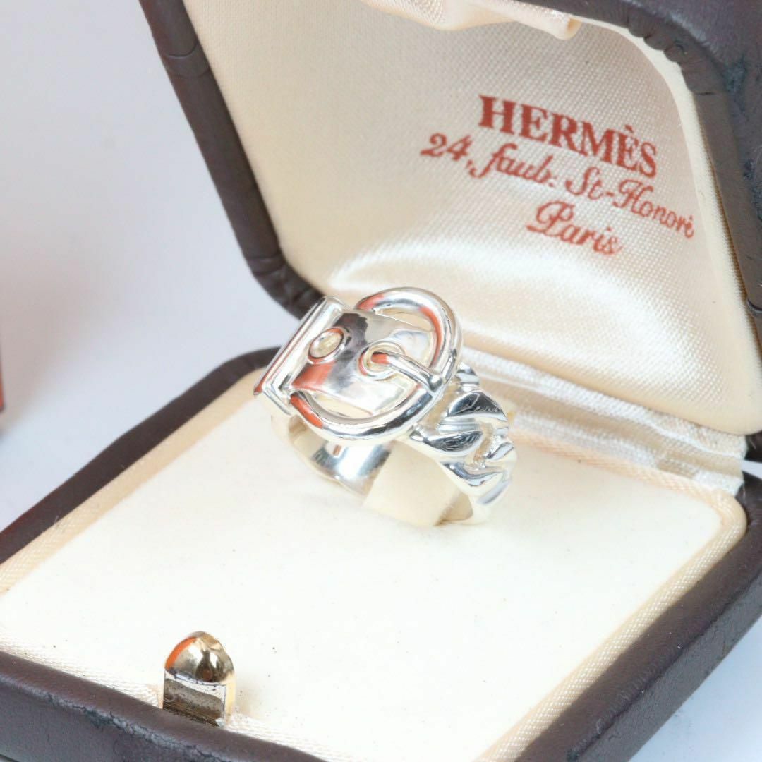 HERMES - HERMES エルメス ベルトモチーフ ブックルセリエ リング
