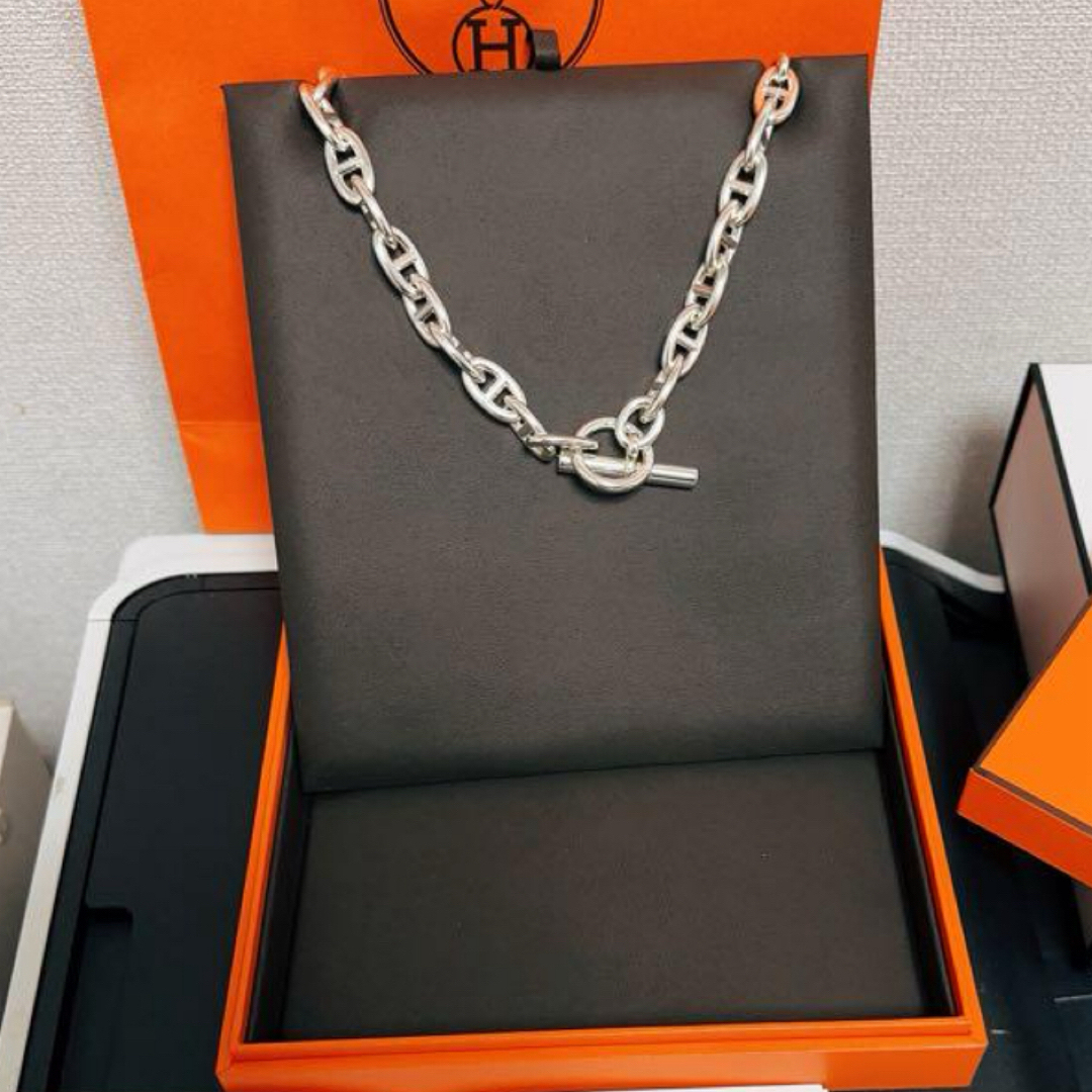 HERMES - 新品未使用 エルメス シェーヌダンクル ネックレス GM29コマ