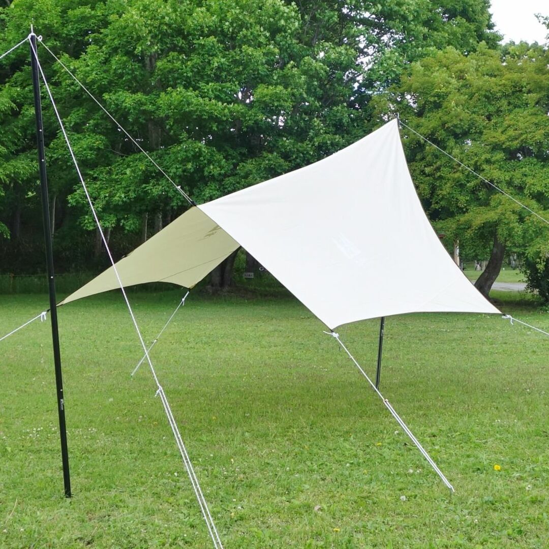 美品 オガワ OGAWA システム タープ ペンタ 4×4 T/C 日除け コットン