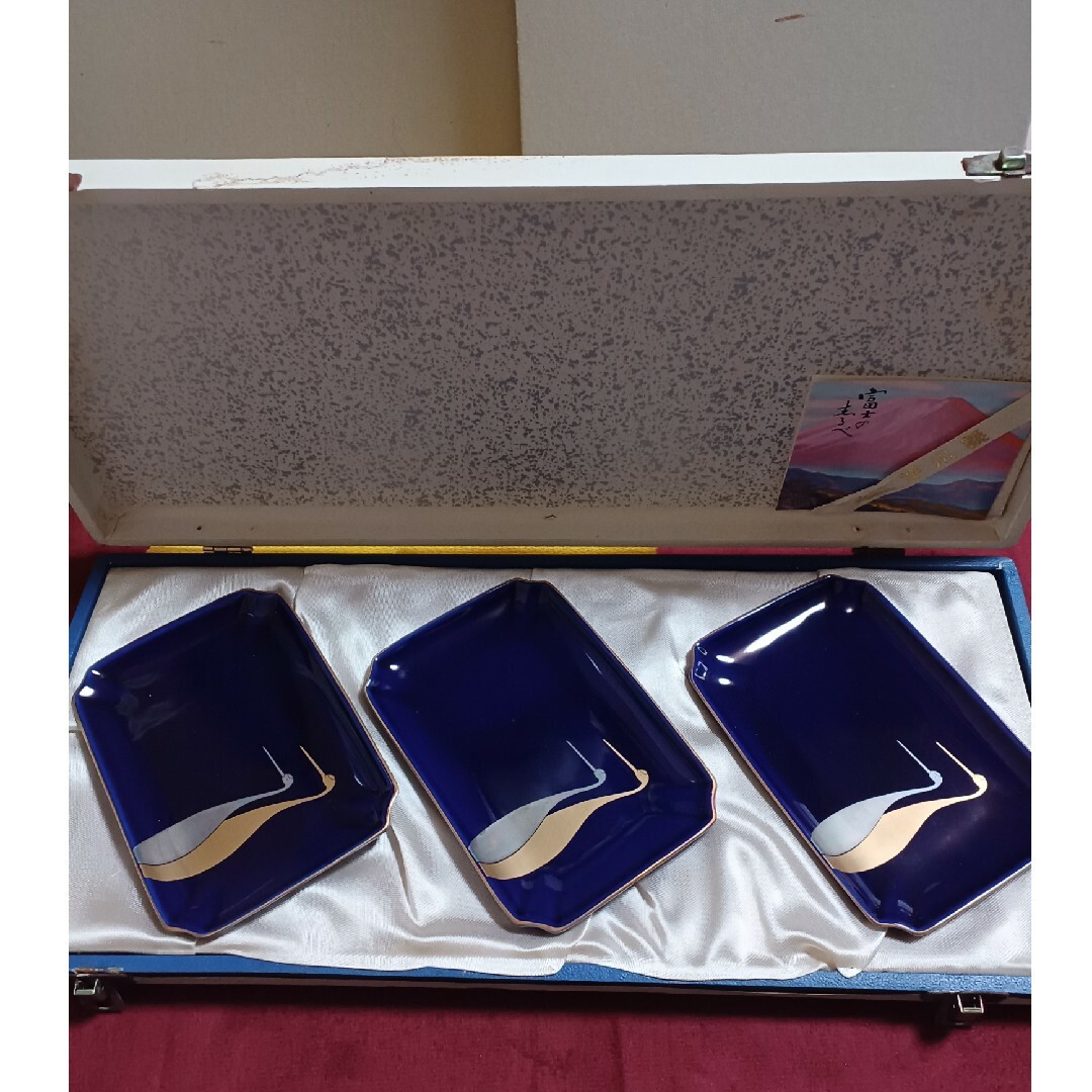 有田焼 - 12. 深川製 双鶴 銘々皿 金彩 銀彩 金縁 宮内庁御用達 深川製