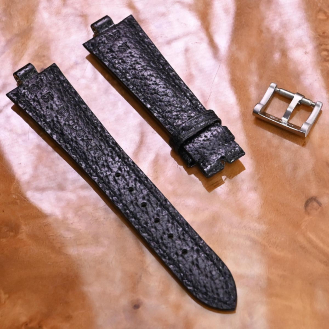 BVLGARI - 本物 新品同 ブルガリ 純正品 レザーベルト 18mm幅