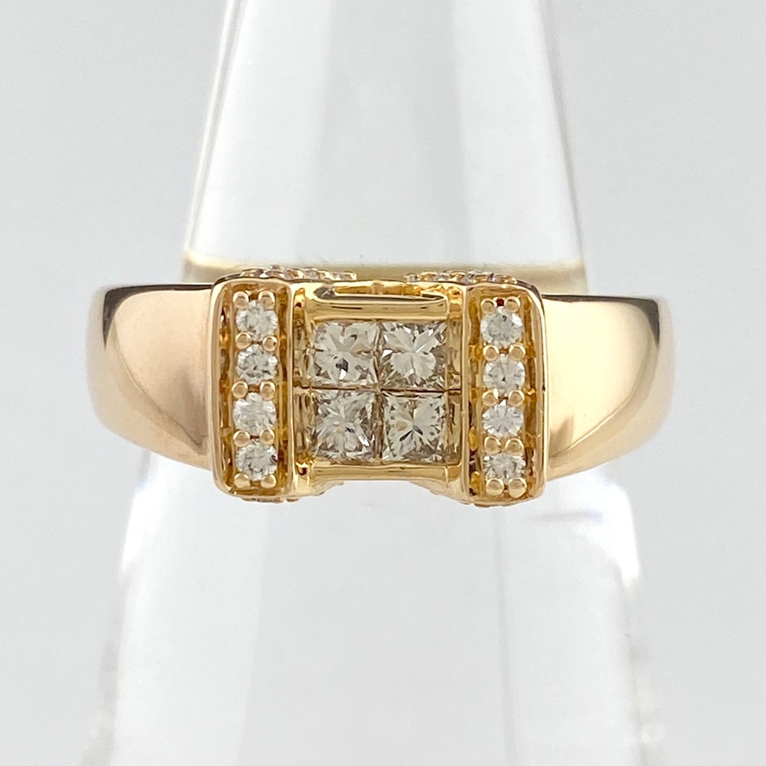 メレダイヤ デザインリング 15号 K18 メレダイヤ デザインリング 15号 K18