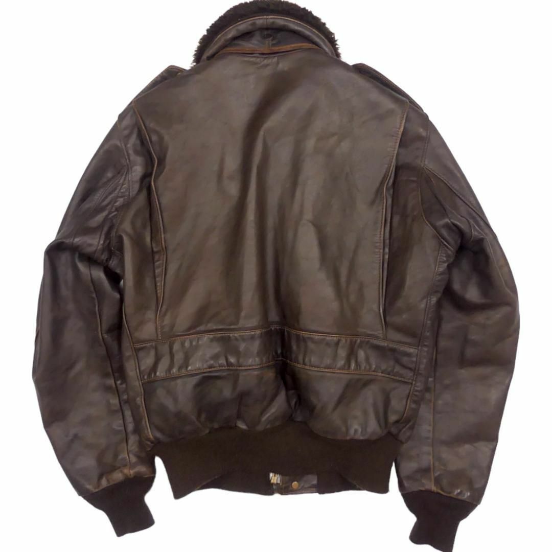 schott - Schott ショット G-1 レザーフライトジャケット 40 茶 JJ952