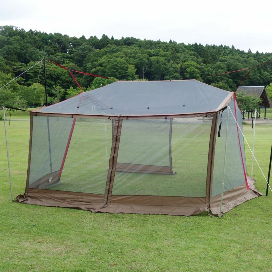 美品 スノーピーク snowpeak タープスクリーンレクタL TP-401 メッシュ