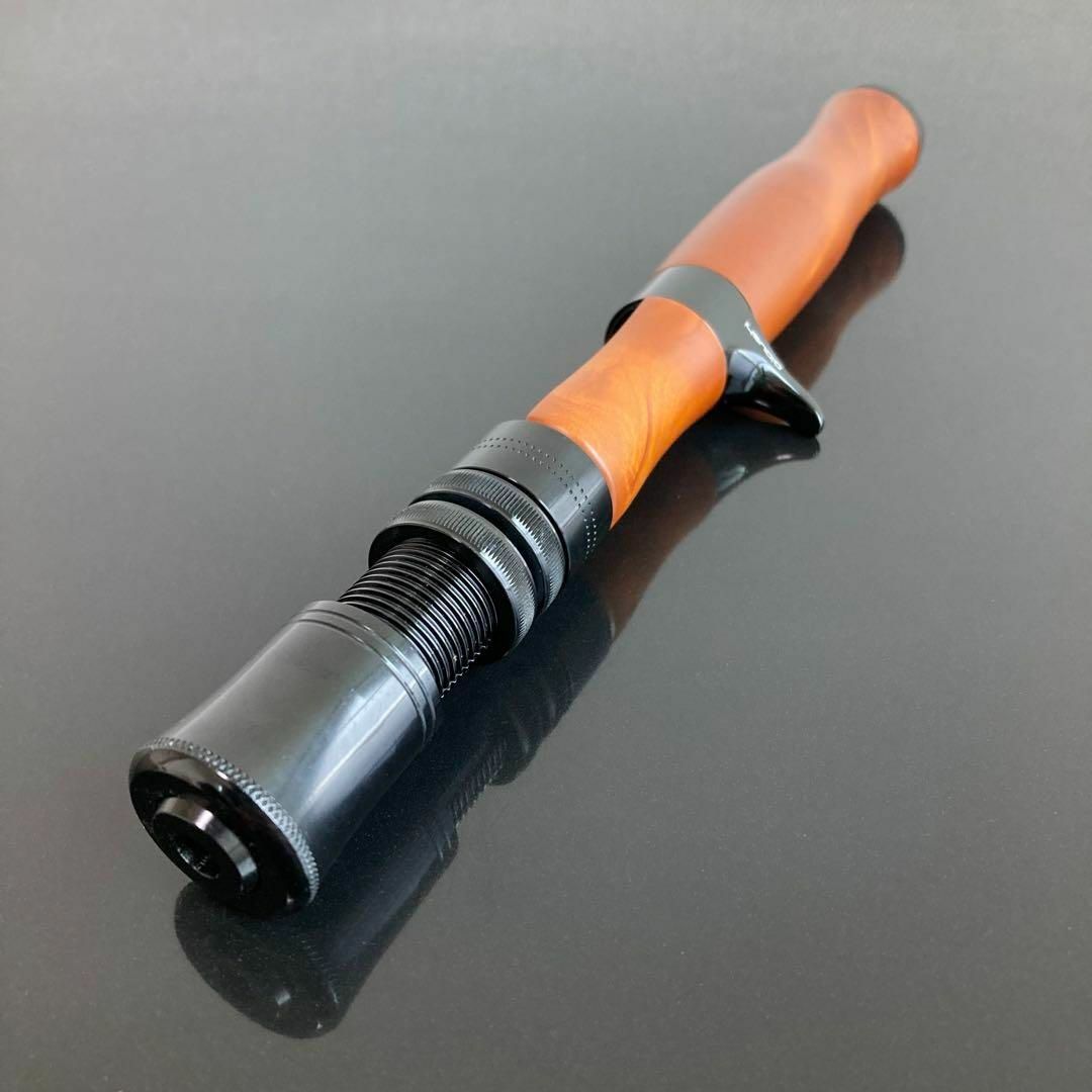 新品】ロッドビルディング 天然木／ブラック ストレートグリップ トラウト