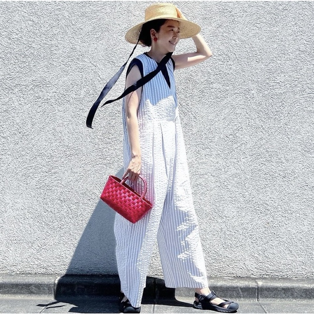 It's ME サッカーストライプサロペット nest robe web限定