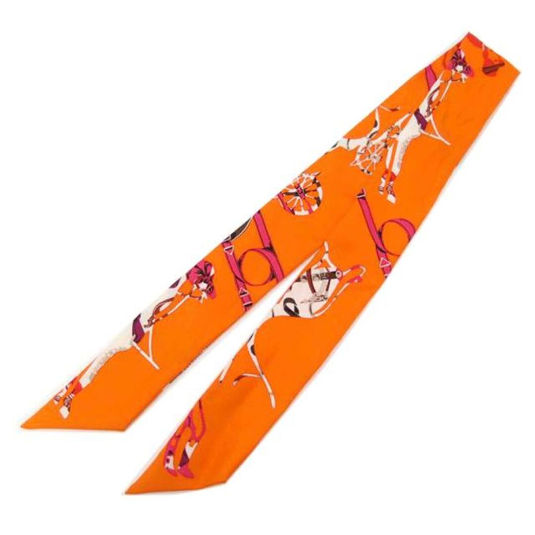 HERMES - HERMES エルメス/ツイリースカーフ/オレンジ/Aランク/69