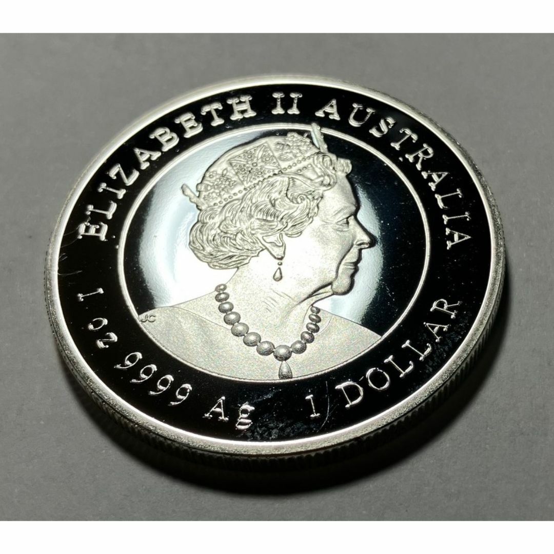 守護神4神獣 オーストラリア記念カラー銀貨 エリザベス二世女王陛下 1