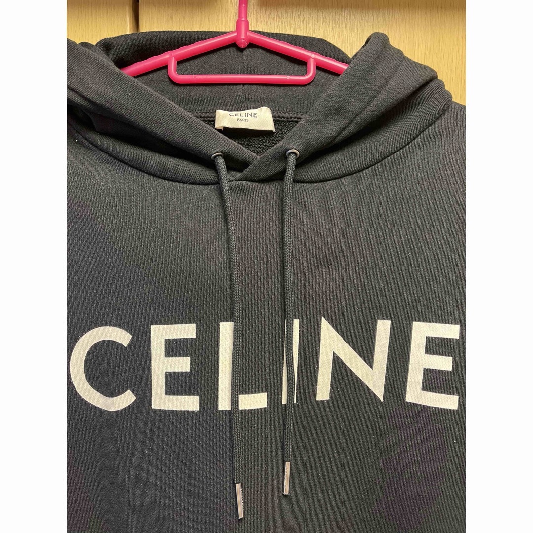 CELINE - 正規 22SS CELINE セリーヌ ロゴ プルオーバー パーカーの