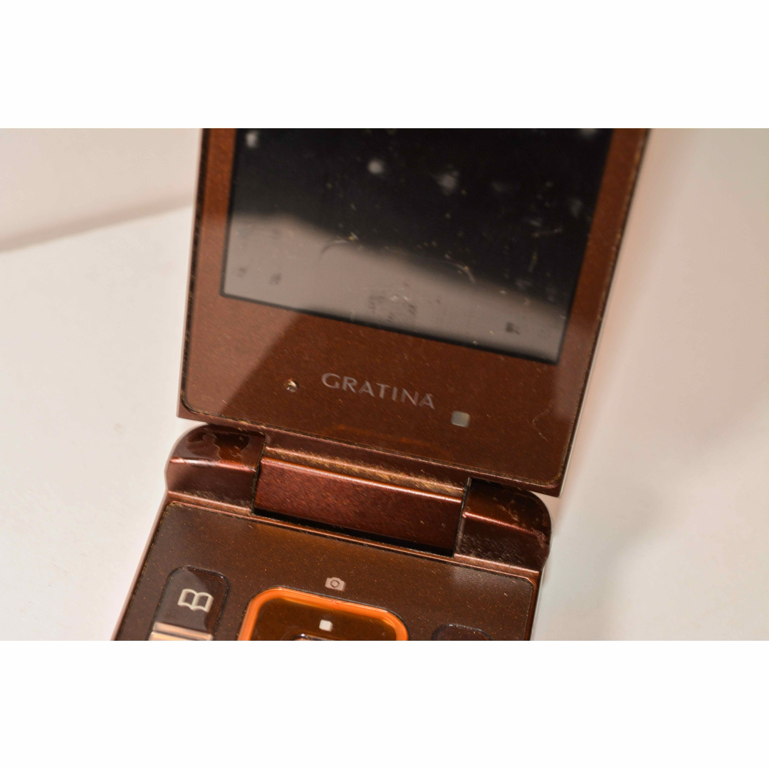 京セラ - エーユー au KYY06 オレンジ 京セラ KYOCERA ガラケー 携帯