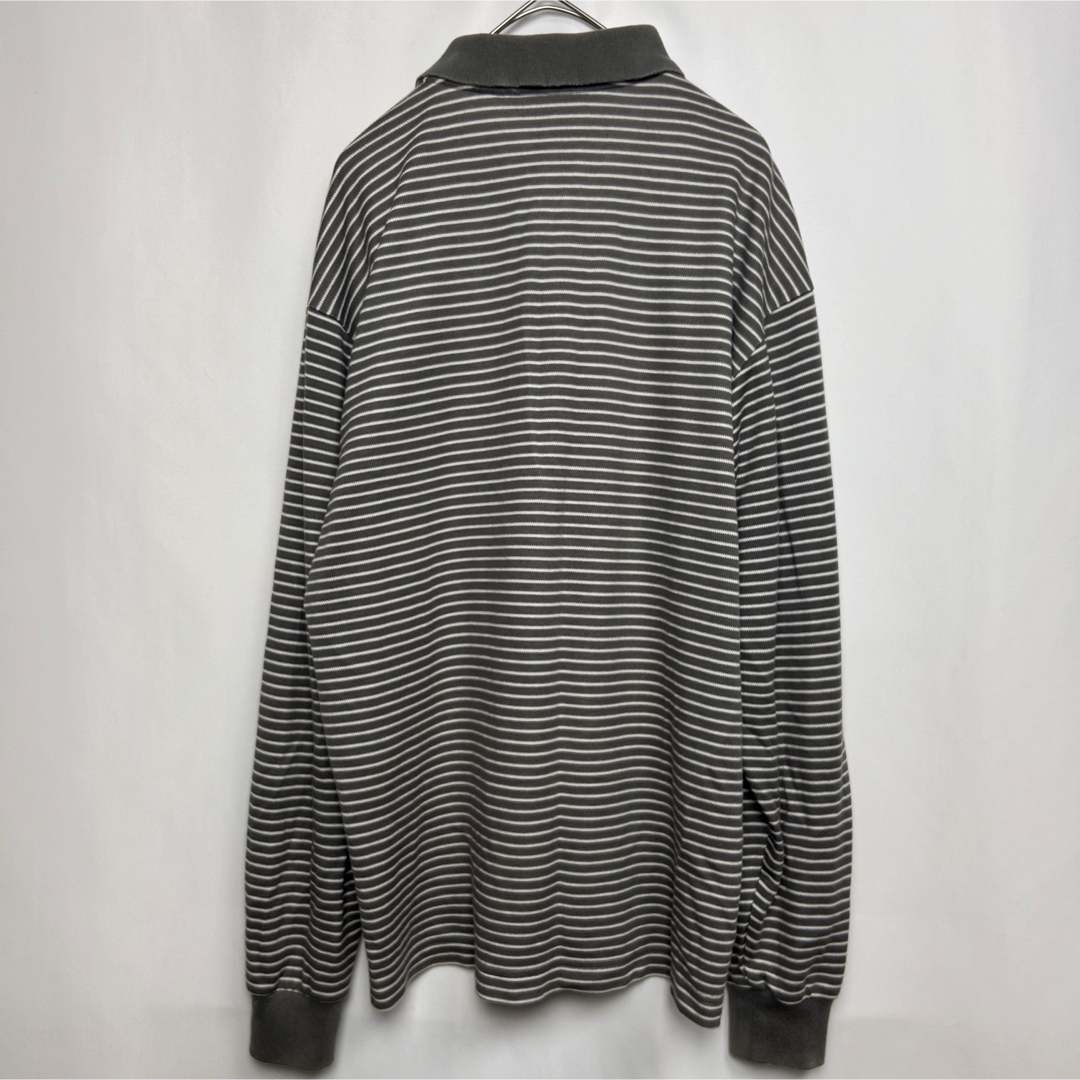 Munsingwear - Munsing wear ボーダー 長袖ポロシャツ ラガーシャツ