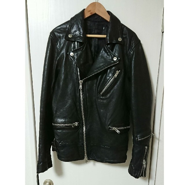 FUGA - 美品 FUGA 2016AW ダブルライダース レザー 44M 本革