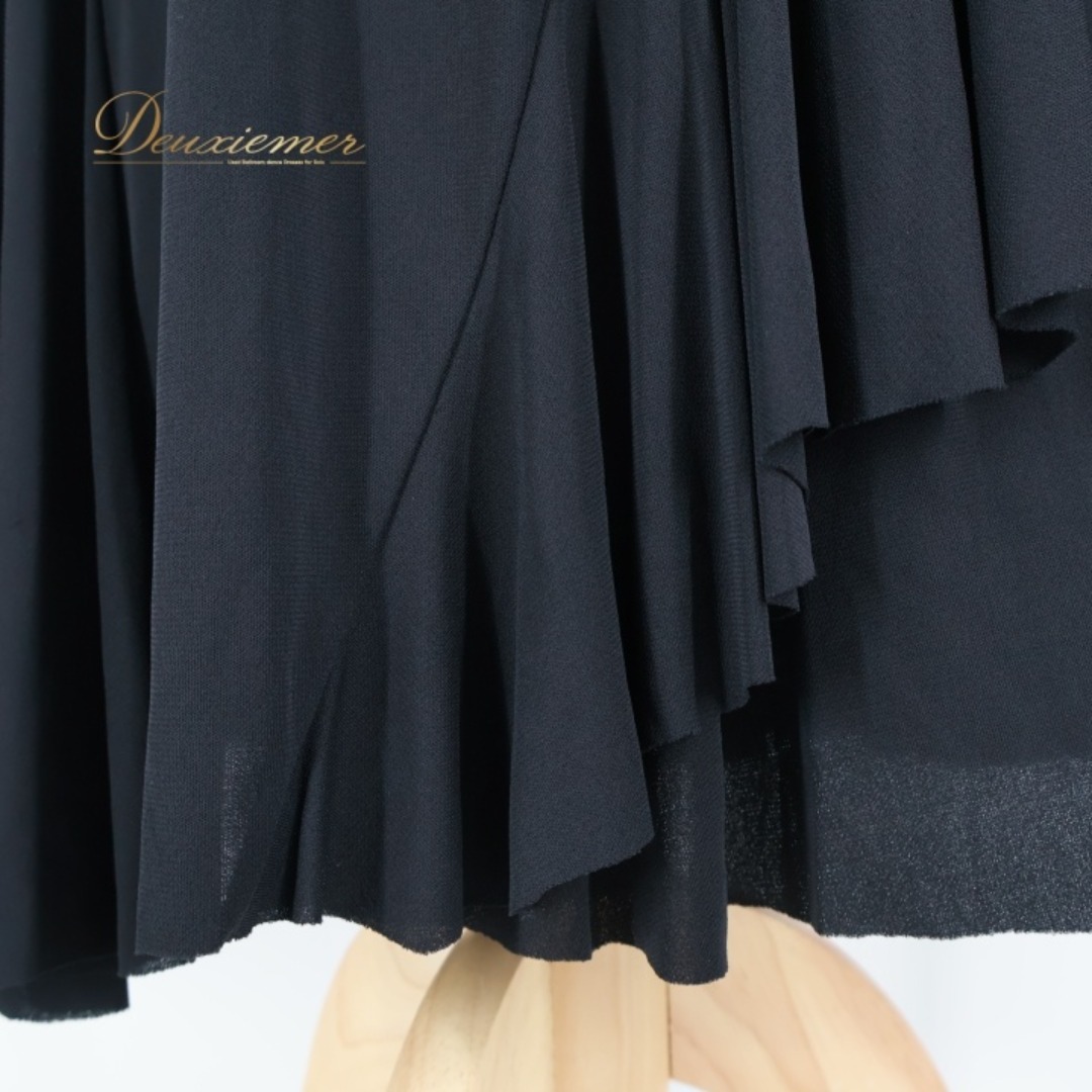 CHACOTT - 社交ダンス 衣装 スカート ブラック系 チャコットロイヤル