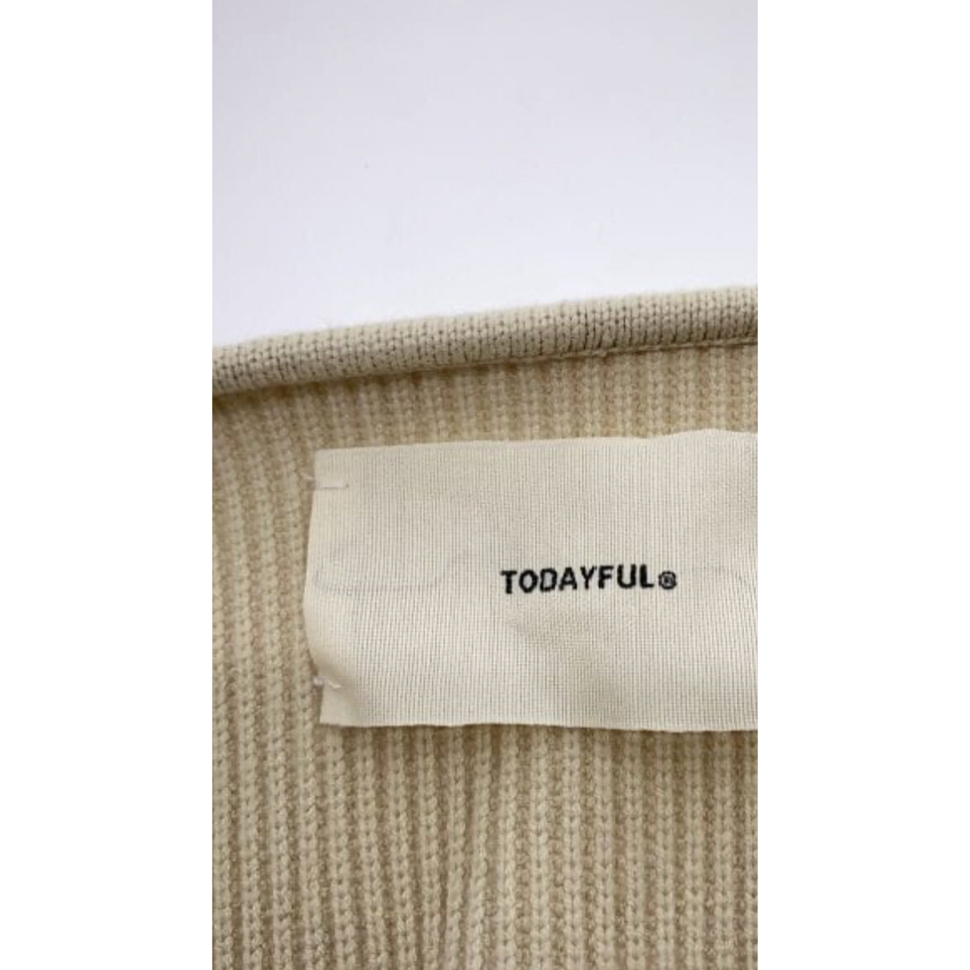 本日削除‼️最終値下トゥデイフルtodayful Slit Neck Knitの通販 by