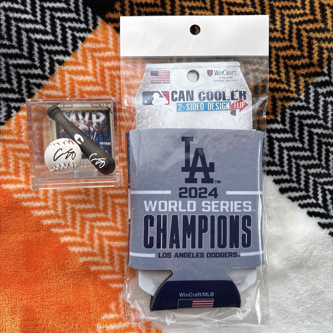 ドジャース 2024年ワールドシリーズチャンピオン 缶クーラー& ボール