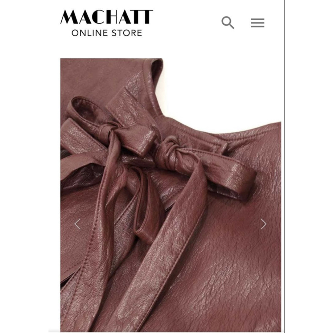 新品】machatt マチャット エコレザージレの通販 by coco｜ラクマ