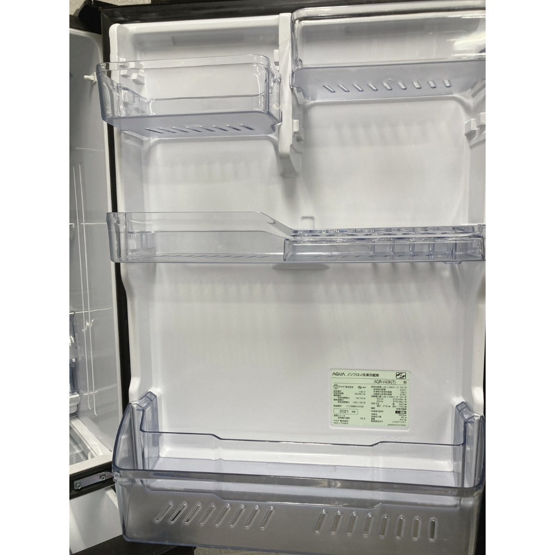 B12081 アクア 430L 冷蔵庫 大型 小型 一人暮らし