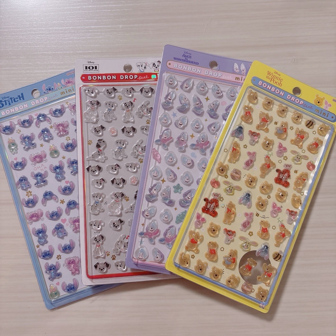 ボンボンドロップシール ミニ ディズニー 4種セットの通販 by Chom's
