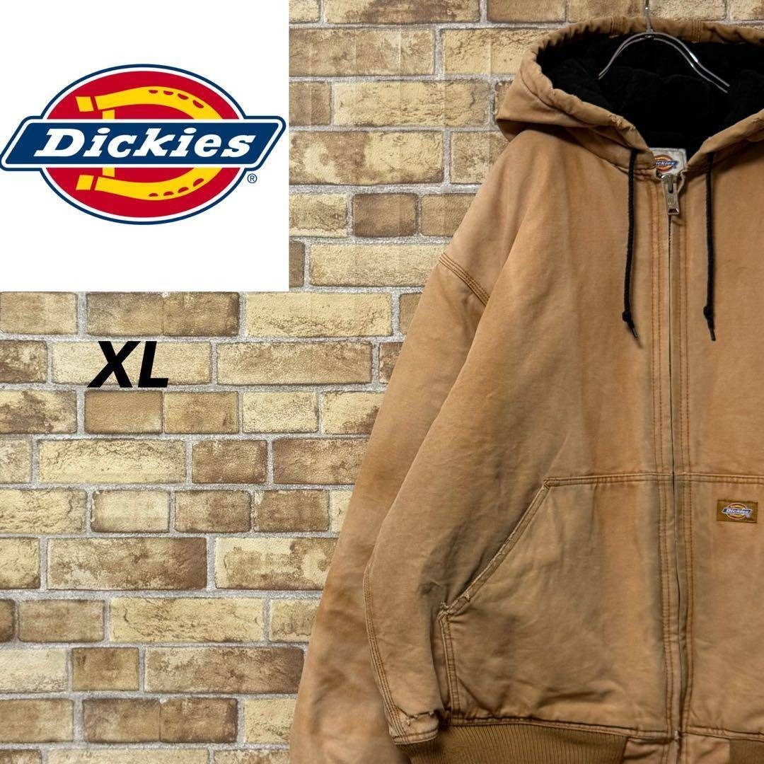 Dickies - ディッキーズ ダック地 アクティブジャケット 中綿 ブラウン