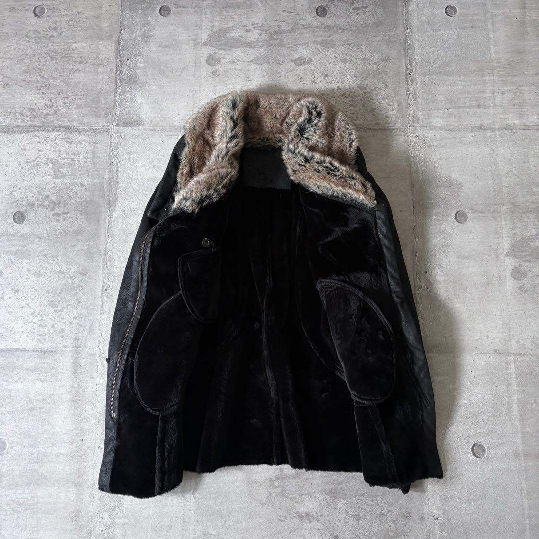 00s archive mouton far jacket riders y2k