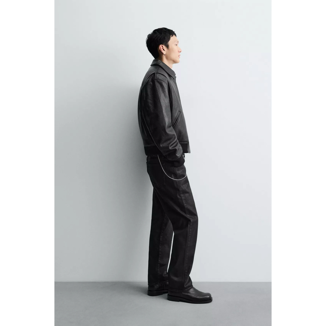 ZARA - ZARA ザラ フェイクレザーパフジャケット Mの通販 by GR｜ザラ