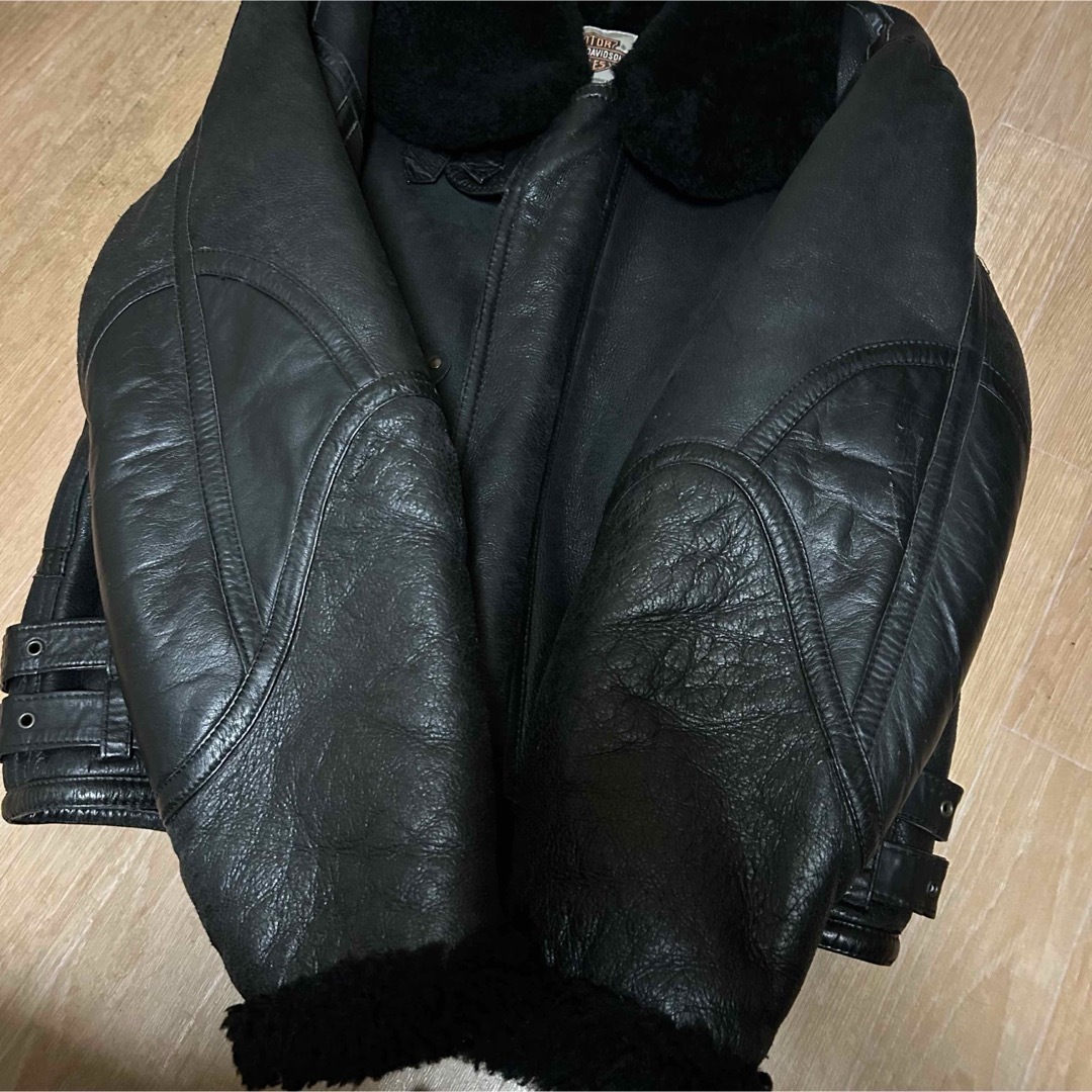 Harley Davidson - 希少 HARLEY-DAVIDSON ムートン レザージャケット b
