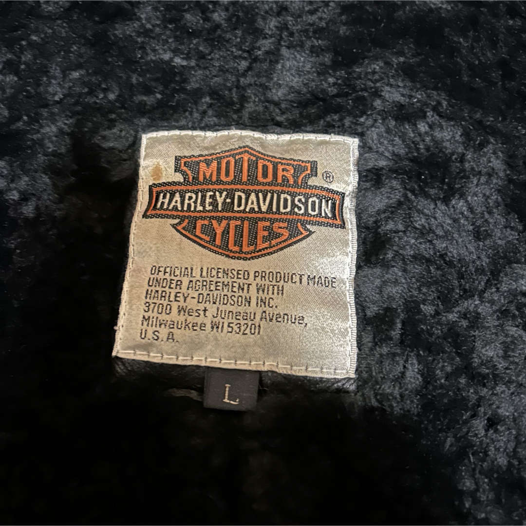 Harley Davidson - 希少 HARLEY-DAVIDSON ムートン レザージャケット b