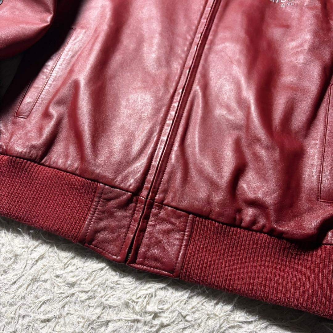 schott - 美品/希少カラー□schott トラックジャケット ラムレザー 羊