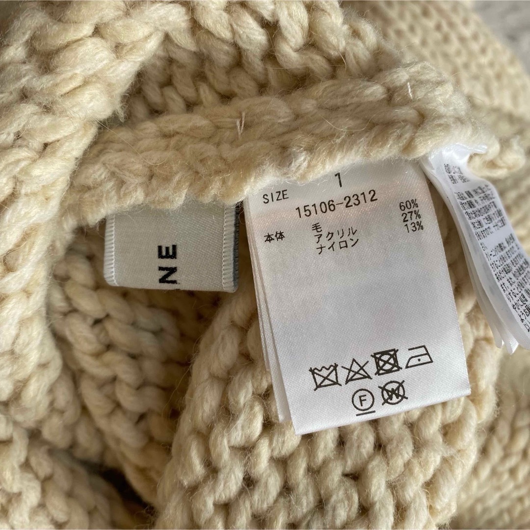 CLANE - CLANE チャンキーケーブルハンドニットトップス 1 23AW 定価