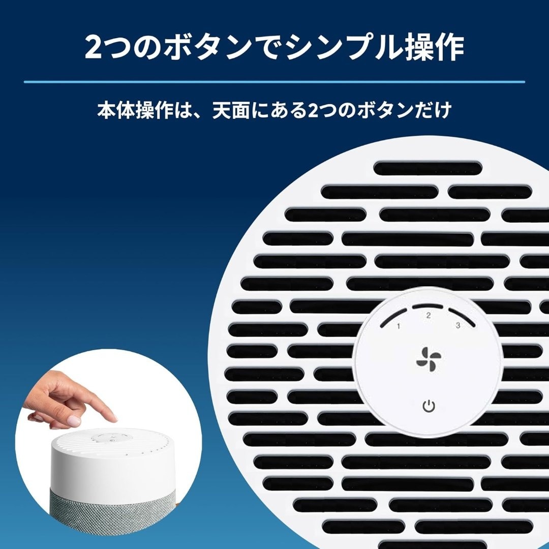 ブルーエア 空気清浄機 小型 12畳 Blue Mini Max 静音 寝室玄関の通販