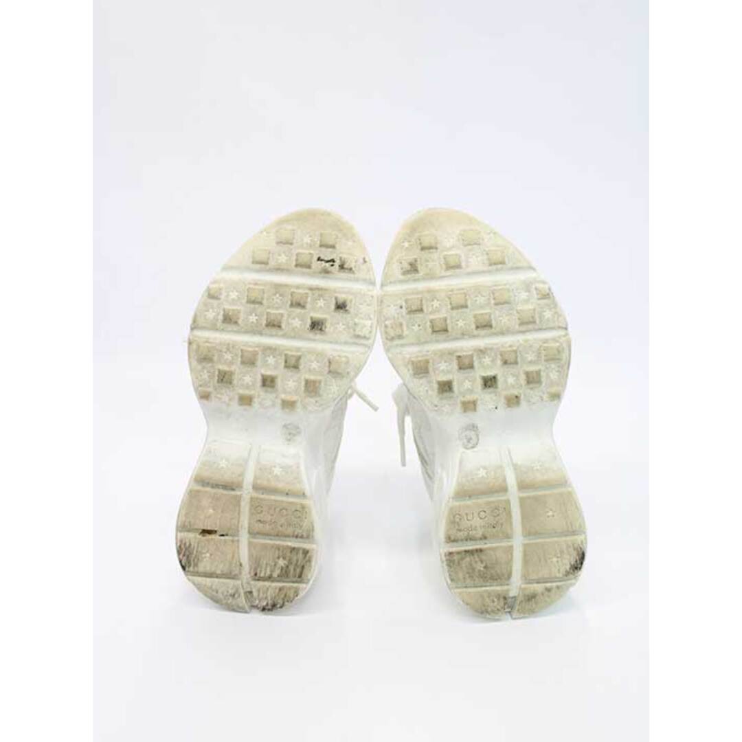 GUCCI - グッチ ライトンロゴレザースニーカー ホワイト レディース 34