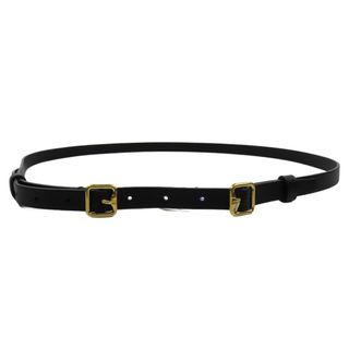 BURBERRY - 【BURBERRY】レザーベルト 黒 新品未使用 【B-91】の通販