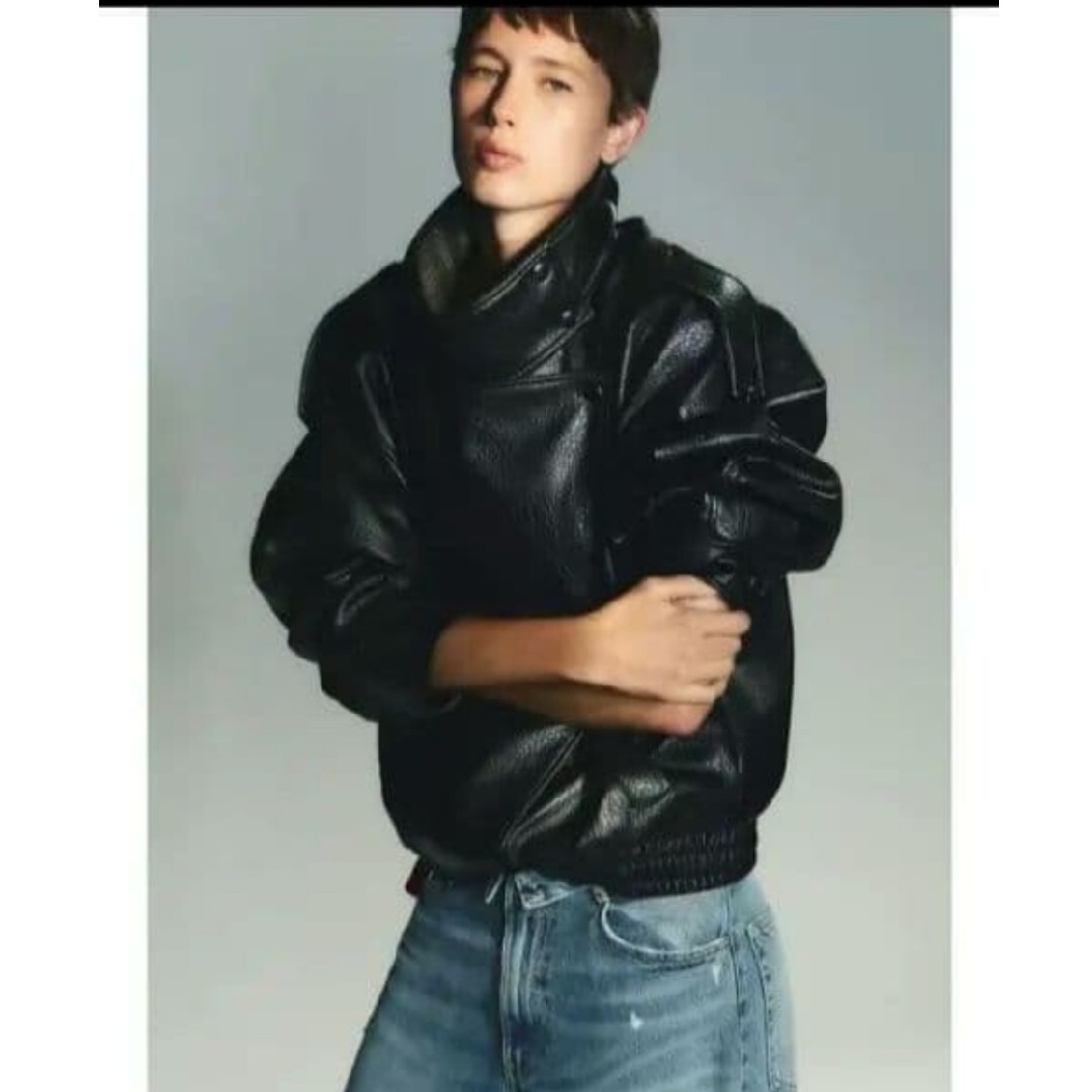 ZARA - 即発送 正規品 新品 ザラ zara XS フェイクレザージャケット