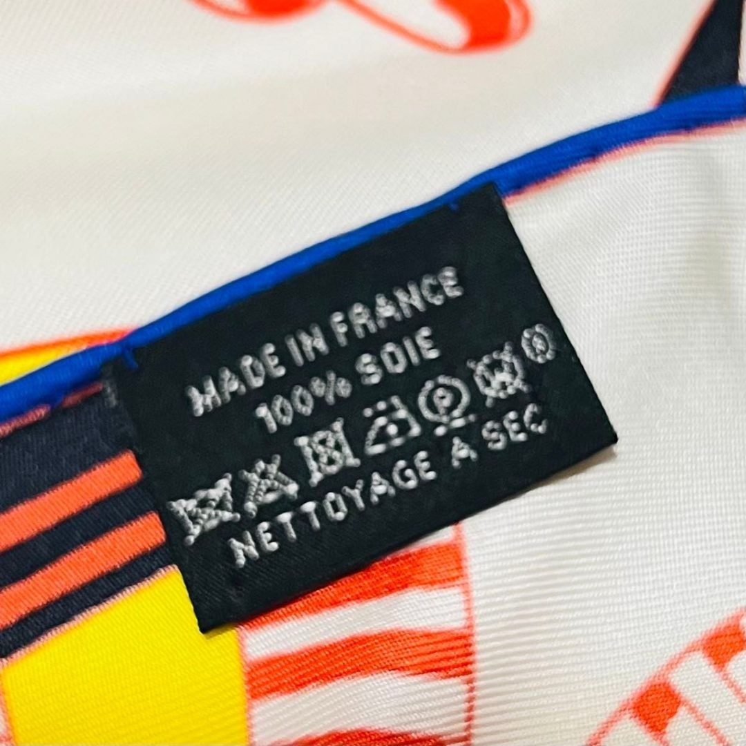 エルメス PELLIER ペリエ トライアングル カレ 大判 スカーフ シルク