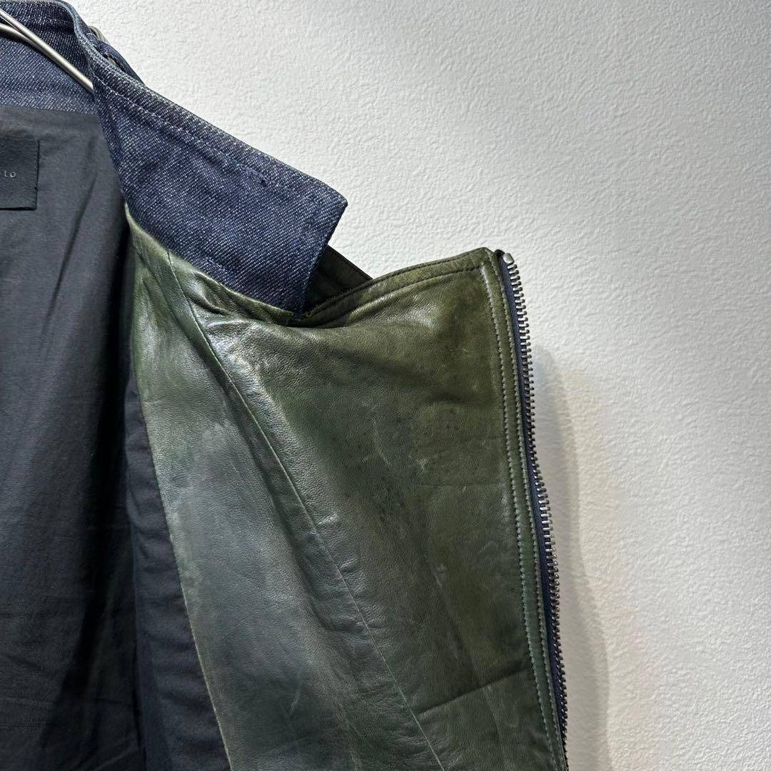 junhashimoto - 希少 ジュンハシモト 上質 レザーコンビ デニム