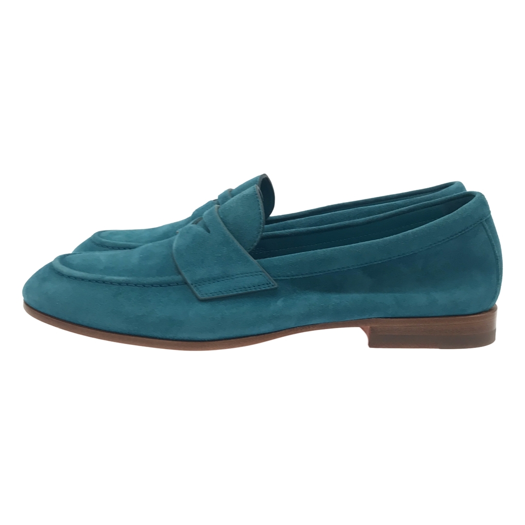 Santoni - SANTONI サントーニ スエードローファーシューズ ブルー 37