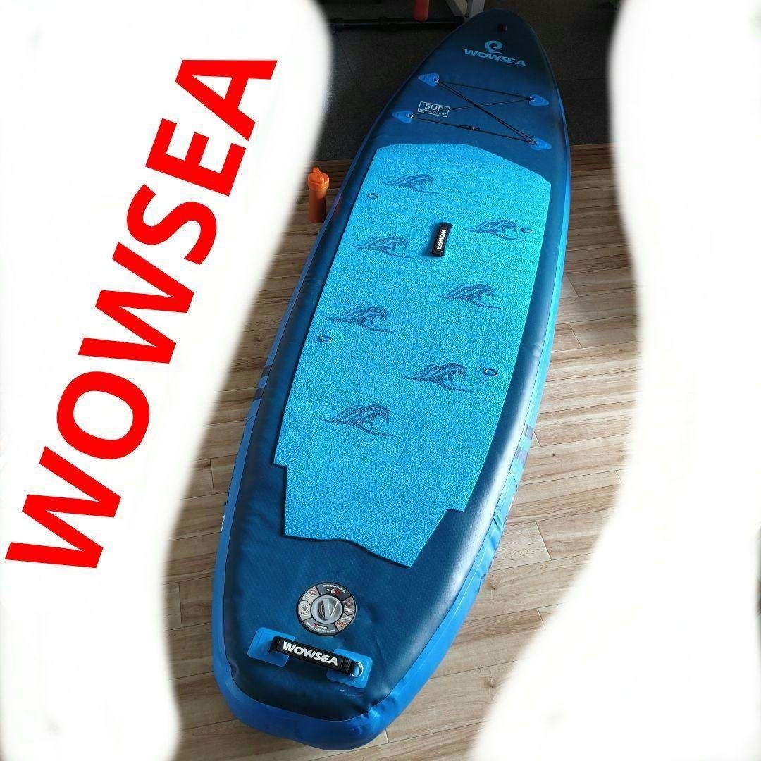 スタンドアップパドルボード 青 WOWSEA スタンドアップパドルボード 青