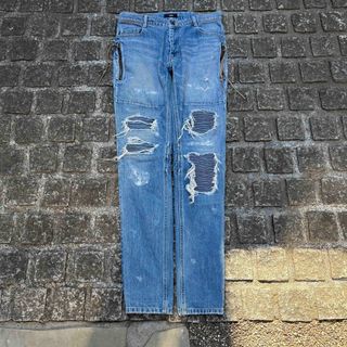 BALMAIN - 【BALMAIN 】34 バイカーデニム パンツ バルマンの通販 by