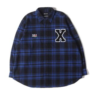 WIND AND SEA - ウィンダンシー WDS CHECK SHIRTS / YELLOW Lサイズの