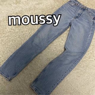 moussy - moussy❤️今期♡レトロブルーハイウエストストレートデニム