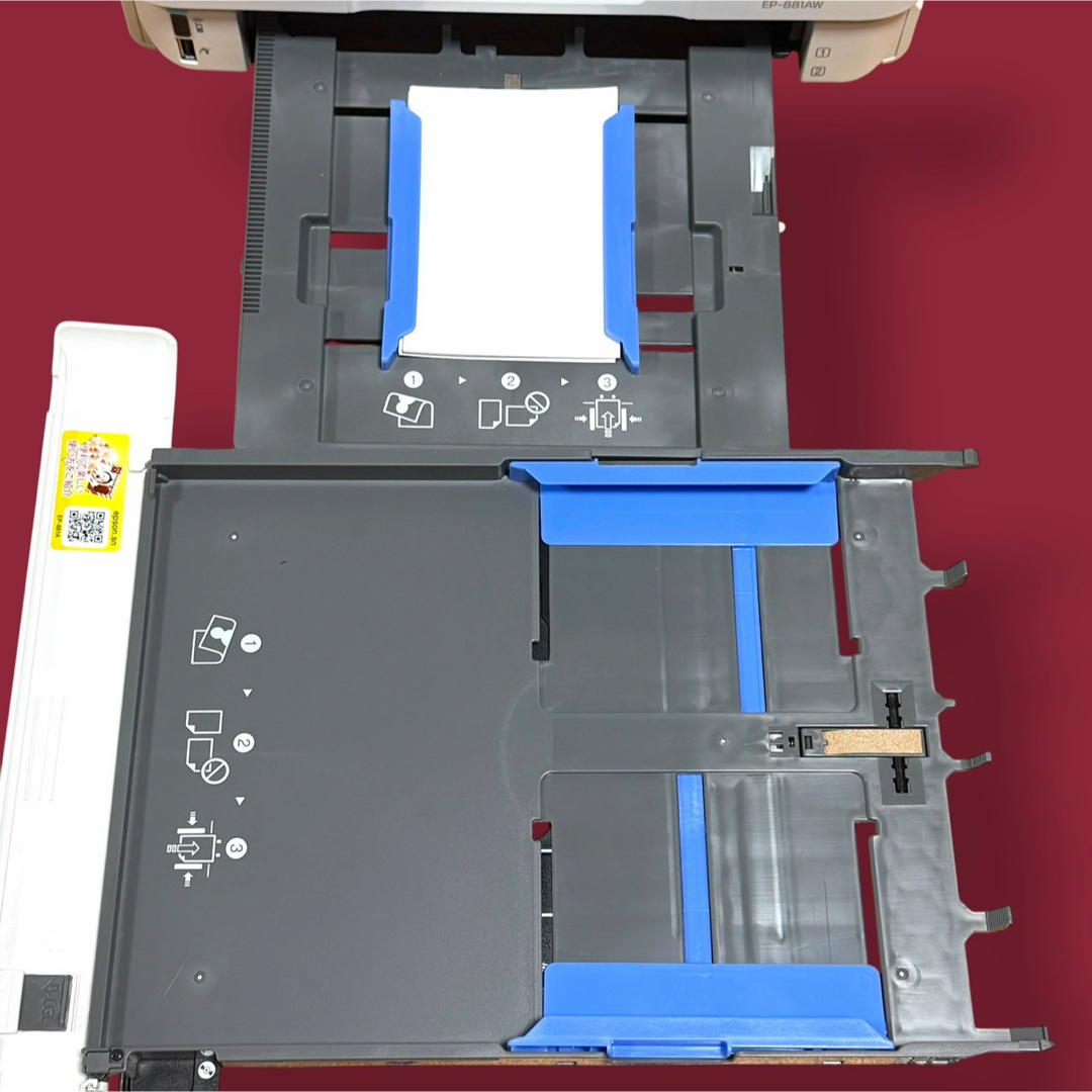 EPSON - ☆極美品 エプソン EP-881AW ホワイト A4 インクジェット