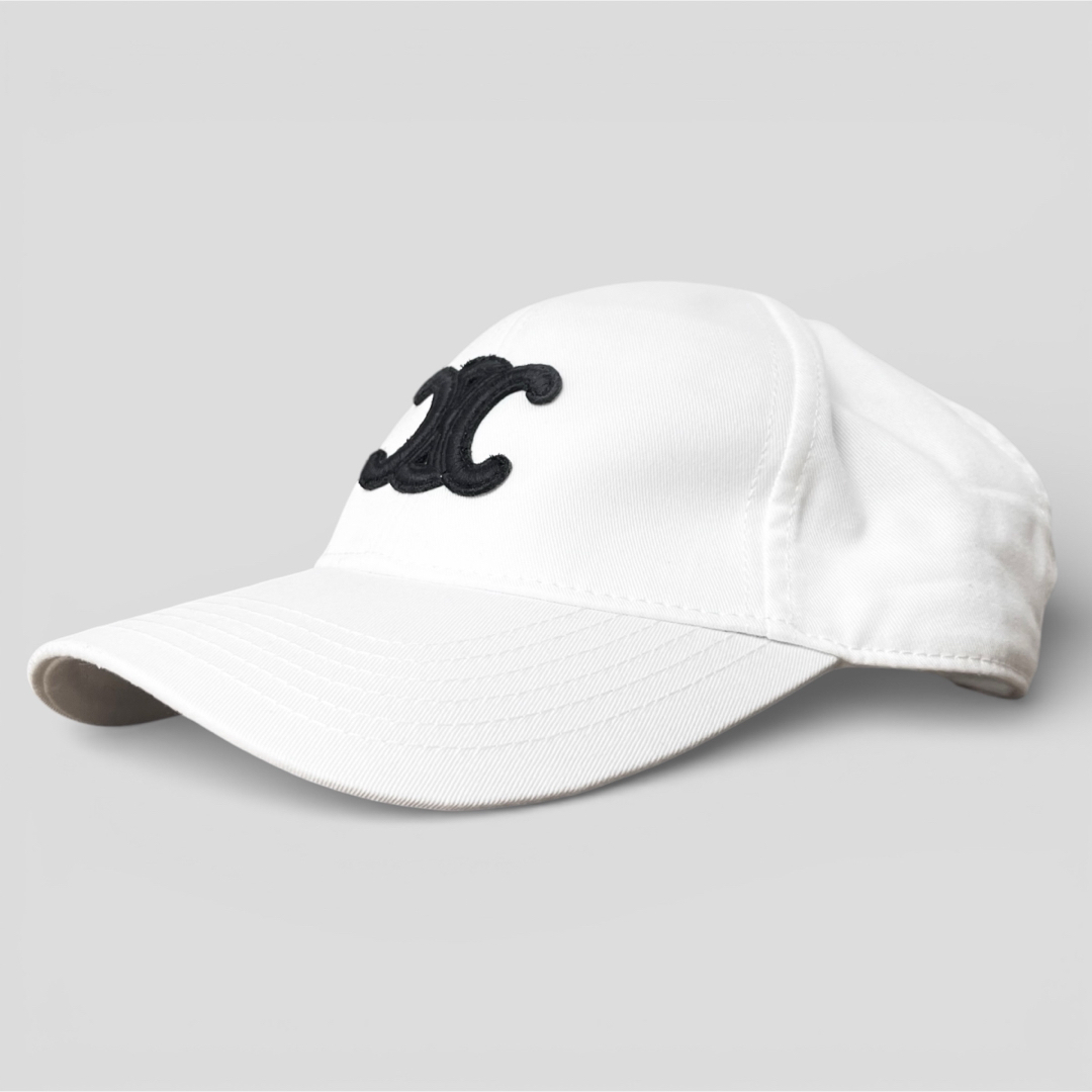 CELINE - 現行モデル 美品 セリーヌ トリオンフ キャップ ホワイト
