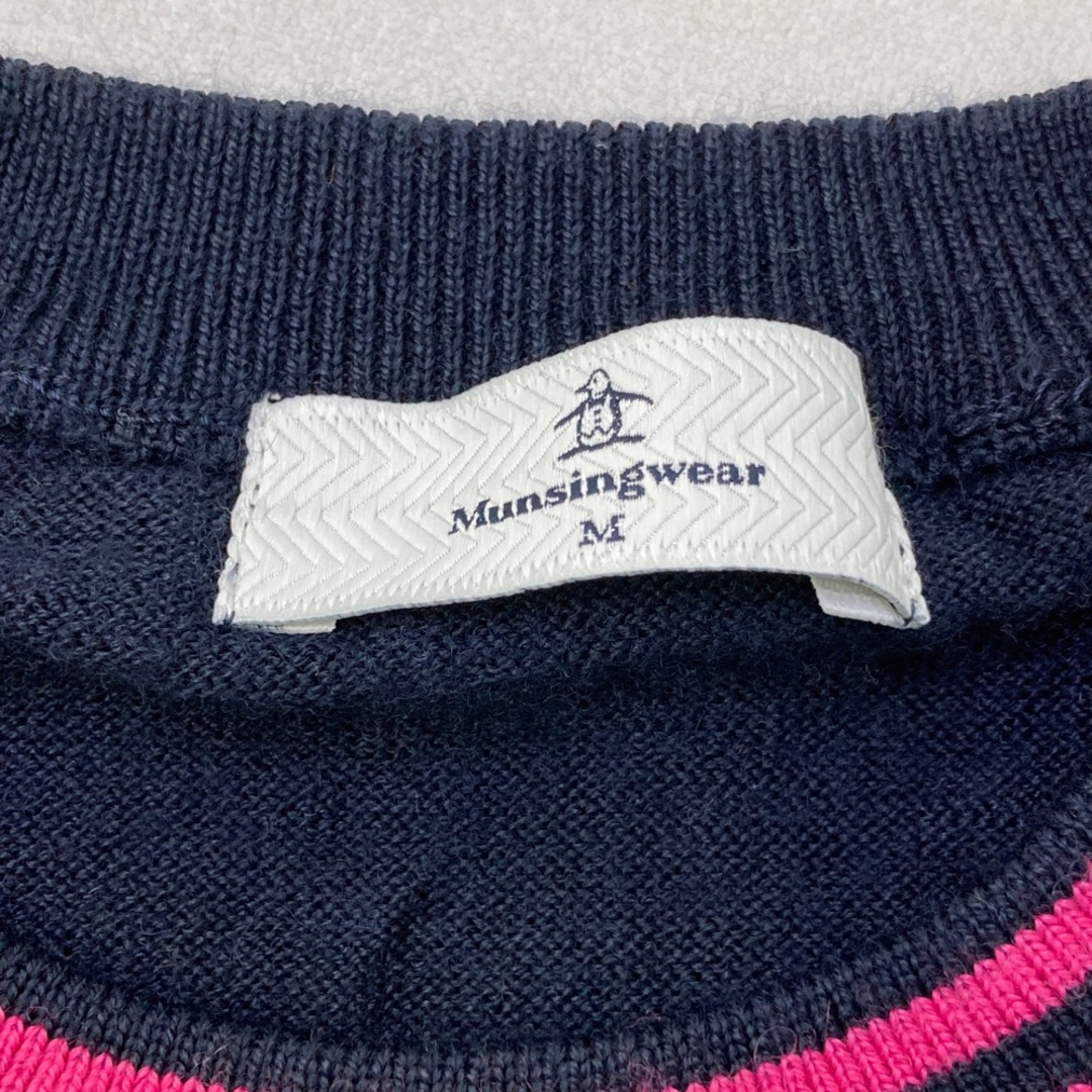 サイズ：M MUNSING WEAR マンシングウェア ニットセーター 星柄 スター