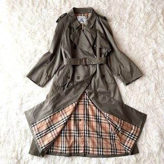 BURBERRY - 英国製 ロング丈 バーバリー ビンテージ シングルトレンチ