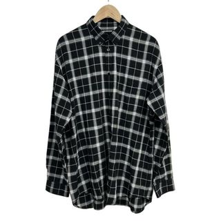 BALENCIAGA - BALENCIAGA 2021年製 フーデッドフランネルチェック