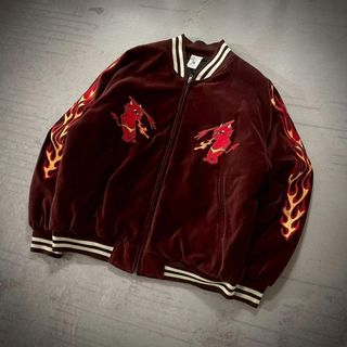 Hoshihime送料込ほしひめ星姫スカジャン別珍リバーシブル龍 富士山和柄