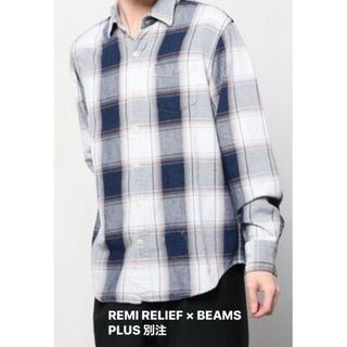 COMOLI - 値下げしました。COMOLI パープルダンガリー シャツの通販 by