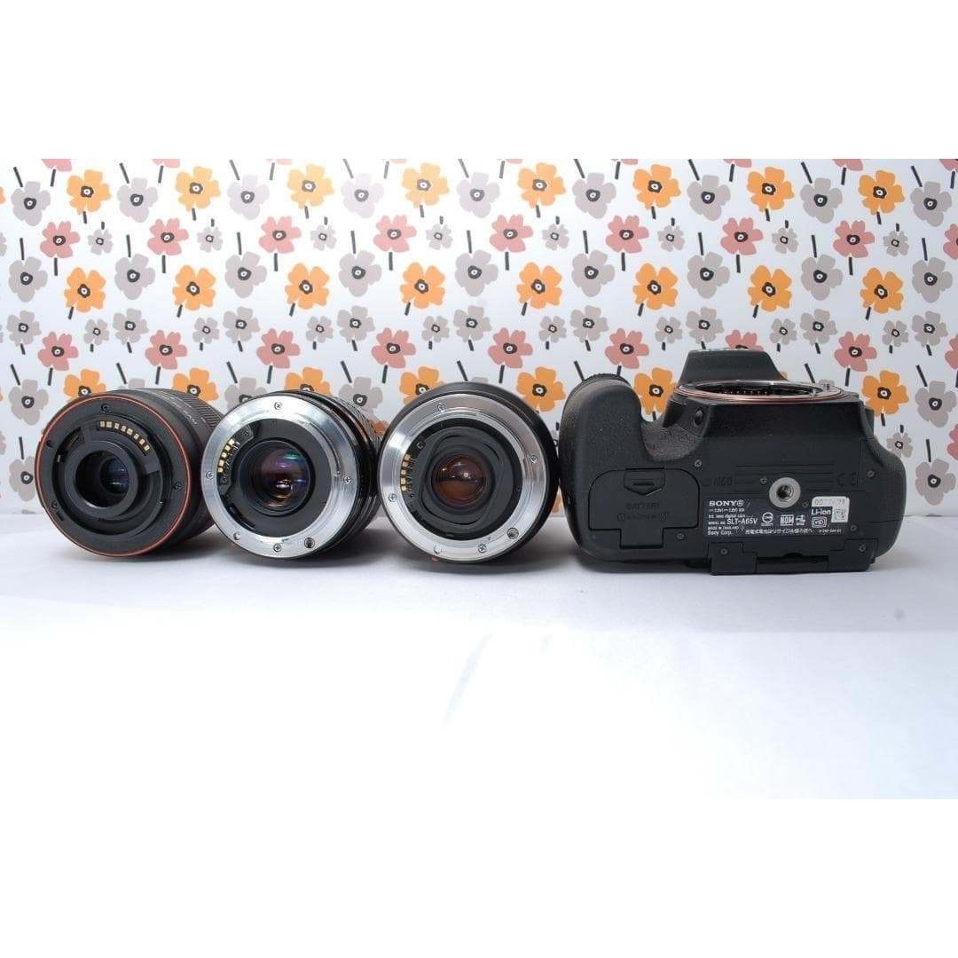 SONY - ❤SONY α65❤トリプルレンズ❤超望遠❤超高画質❤1秒10コマの